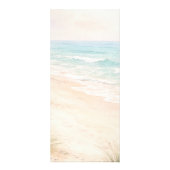 Baby Shower beach party menu card ラックカード (裏面)