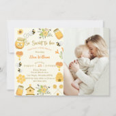 Baby Shower Bee So Sweet To Bee写真 招待状 (正面)