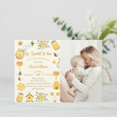 Baby Shower Bee So Sweet To Bee写真 招待状 (スタンド正面)