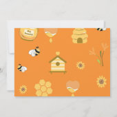 Baby Shower Bee So Sweet To Bee写真 招待状 (裏面)