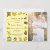 Baby Shower Bee Sweet As Can Bee Photo 招待状 (正面)