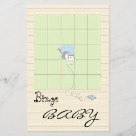 Baby Shower BINGO 「Blue/Build A Library」 チラシ