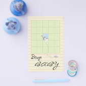 Baby Shower BINGO 「Blue/Build A Library」 チラシ (シングル)