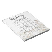Baby Shower Bingo Game ノートパッド (アングル)