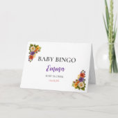 Baby Shower Bingo Game Board5. Fun Party シーズンカード (正面)