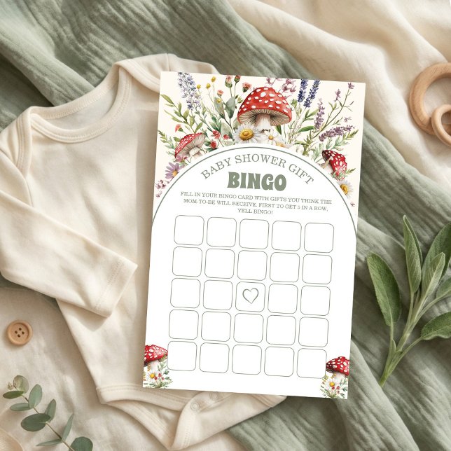Baby shower Bingo game Card (クリエイターアップロード済み)