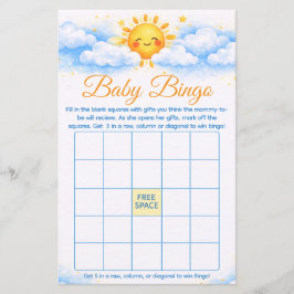 Baby Shower Bingo Game Card party supplies