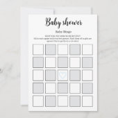 Baby Shower Bingo Game Printable, Baby Gift Bingo  招待状 (正面)