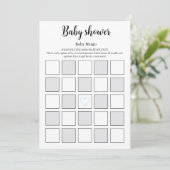 Baby Shower Bingo Game Printable, Baby Gift Bingo  招待状 (スタンド正面)