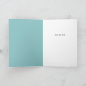 Baby Shower Blue Yellow Invitation カード (内部)