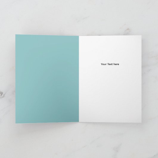 Baby Shower Blue Yellow Invitation カード (内部)