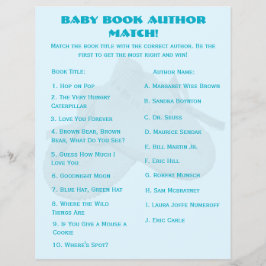 Baby Shower Book Matching Game チラシ
