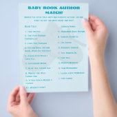 Baby Shower Book Matching Game チラシ (手)