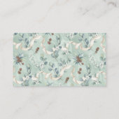 Baby Shower Book Request - Eucalyptus Ribbon エンクロージャーカード (裏面)