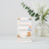 Baby Shower Book Request | Library Card Keepsake エンクロージャーカード (スタンド正面)