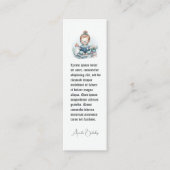 Baby Shower Bookmark Favy – 次の章 スキニー名刺 (正面)