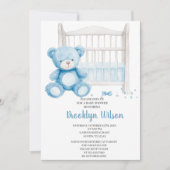 Baby Shower Boy Elephant Invitation 招待状 (正面)
