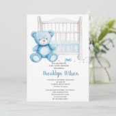 Baby Shower Boy Elephant Invitation 招待状 (スタンド正面)