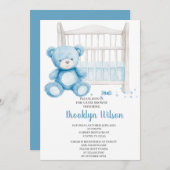 Baby Shower Boy Elephant Invitation 招待状 (正面/裏面)