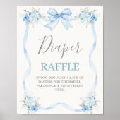 Baby Shower Boy with bow ポスター (正面)