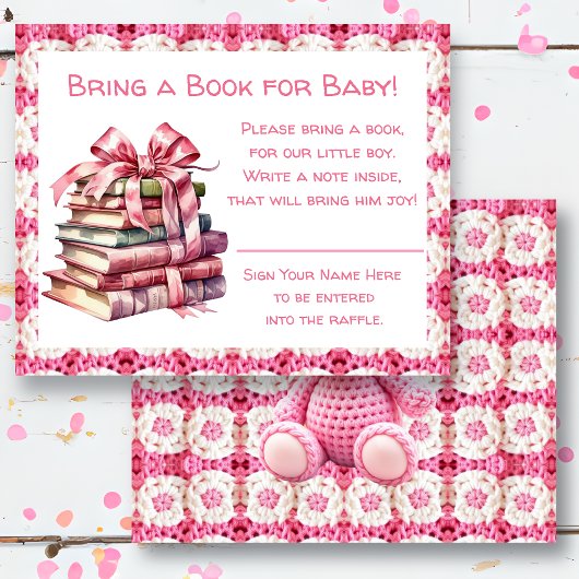 Baby Shower Bring a Book for Baby チラシ