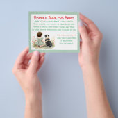 Baby Shower Bring a Book for Baby Raffle チラシ (手)