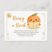 Baby Shower Bring A Book Instead of a Card  エンクロージャーカード (正面)
