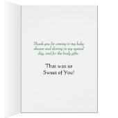 Baby Shower Bumble Bee Thank You (内側 (右))