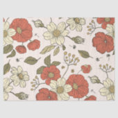 Baby Shower | Butterflies & Blossoms Poetic Floral 薄葉紙 (正面)