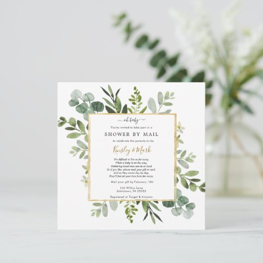 Baby Shower by Mail 招待状 (スタンド正面)