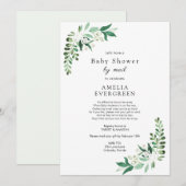 Baby Shower by Mail Greeneryへの招待 招待状 (正面/裏面)