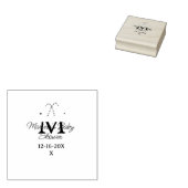 Baby shower candy cane Christmas holiday monogram  ラバースタンプ (押印)