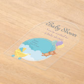 Baby Shower Clear Acrylic Invitation Card 11 アクリル招待状 (レイダウン)