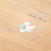 Baby Shower Clear Acrylic Invitation Card 13 アクリル招待状 (レイダウン)