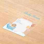 Baby Shower Clear Acrylic Invitation Card 7 アクリル招待状 (レイダウン)