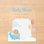 Baby Shower Clear Acrylic Invitation Card 7 アクリル招待状 (正面)
