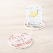Baby Shower Coasters | Teddy Bear | Girl in Bloom コースター (側面)