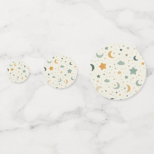 Baby Shower Confetti - Celestial Table Scatter コンフェッティ (正面)