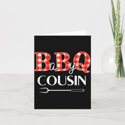 Baby Shower Cousin Bbq Party Cute Matching Family  カード (正面)