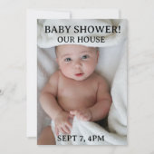 BABY SHOWER CUSTOM PHOTO INVITATIONS 招待状 (正面)