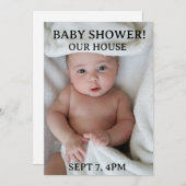  BABY SHOWER CUSTOM PHOTO INVITATIONS 招待状 (正面/裏面)