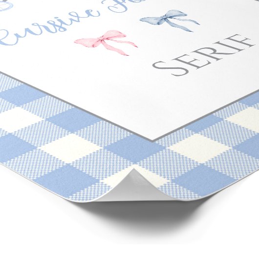 Baby Shower Customizable Game ポスター (角)