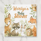 Baby Shower Cute Baby Animals フェイバータグ (正面)