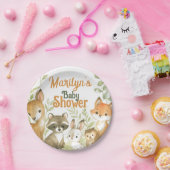 Baby Shower Cute Baby Animals ペーパープレート (パーティー)
