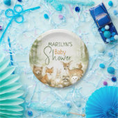 Baby Shower Cute Baby Animals ペーパープレート (パーティー)