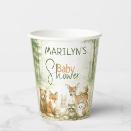 Baby Shower Cute Baby Animals 紙コップ