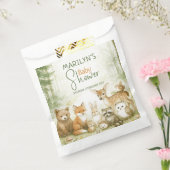 Baby Shower Cute Woodland Baby Animals フェイバーバッグ (封をした状態)
