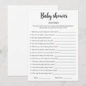 Baby Shower Dad Jokes Game Printable,  招待状 (正面/裏面)