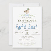Baby shower de canard colvert 招待状 (正面)