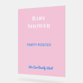 Baby Shower Decorations Party Signs | Elegant アクリルサイン (傾斜)